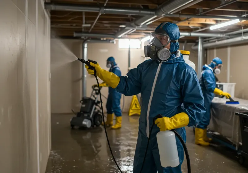 Basement Sanitization and Antimicrobial Treatment process in Klahanie, WA