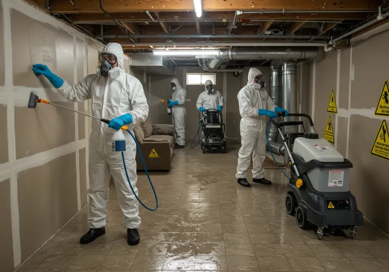 Basement Moisture Removal and Structural Drying process in Klahanie, WA